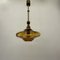 Lámpara colgante Mid-Century de vidrio, años 70, Imagen 4