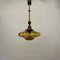 Lámpara colgante Mid-Century de vidrio, años 70, Imagen 5