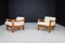 Mid-Century Walnut Armchairs with Bouclé Fabric from A.G Barcelona, Spain, 1960s, Set of 2 9