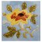 Art Nouveau Glazed Yellow Rose Tile from Belga, 1930s, Image 1