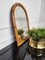 Italian French Riviera Bamboo & Rattan Bohemian Arched Wall Mirror, 1960s, Image 2