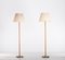 Brass & Leather Floor Lamps, Sweden, 1950s, Set of 2 10