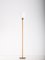Brass & Leather Floor Lamp attributed to from Nordiska Kompaniet, 1950s, Image 7