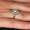 20. Jh. Gelbgold Platin Marquise Ring mit Perlen und Diamanten 9