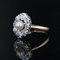 20. Jh. Gelbgold Platin Marquise Ring mit Perlen und Diamanten 5