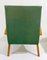Mid-Century Modern Armchairs in Green Upholstery, Former Czechoslovakia, 1950s, Set of 2 4