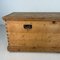 Large Victorian Pine Stripped Trunk 9