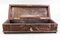Antique Swiss Black Forest Dark Brown Carved Wood Glove Box, Ca. 1900s 4