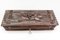 Guantera suiza antigua de madera tallada en marrón oscuro, Ca. 1900, Imagen 14