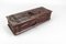 Antique Swiss Black Forest Dark Brown Carved Wood Glove Box, Ca. 1900s 5