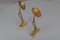 Art Nouveau French Brass Piano Wall Sconces Swivel Candleholders, 1920s, Set of 2 10