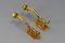 French Rococo Piano Wall Sconces Swivel Candleholders, 1900s, Set of 2, Image 3