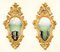 Espejos florentinos rococó antiguos de madera dorada, siglo XIX. Juego de 2, Imagen 15