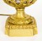 Antike französische Louis XVI Revival Ormolu Tischlampe aus Marmor, 1860er 12