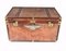 Baúl de equipaje vintage de cuero, Imagen 1
