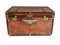 Baúl de equipaje vintage de cuero, Imagen 4