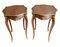 French Louis XVI Cocktail Tables with Marquetry Sides, Set of 2 4