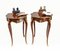 French Louis XVI Cocktail Tables with Marquetry Sides, Set of 2 3