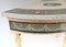 Adams Console Tables Gilt Painted Tops Demi Lune, Set of 2, Image 12