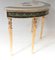 Adams Console Tables Gilt Painted Tops Demi Lune, Set of 2 11