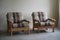 Danish Modern Lounge Chairs in Oak attributed to Henning Kjærnulf, 1960s, Set of 2 16