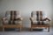 Danish Modern Lounge Chairs in Oak attributed to Henning Kjærnulf, 1960s, Set of 2 10