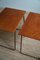 Mid-Century Danish Side Tables in Teak and Steel, 1960s, Set of 2, Image 9