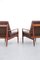 Danish Teak and Leather Armchairs by Grete Jalk for France & Søn, Set of 2 11