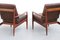 Danish Teak and Leather Armchairs by Grete Jalk for France & Søn, Set of 2 12