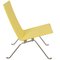 Poul Kjærholm Pk-22 Lounge Chair in Yellow Fabric by Poul Kjærholm for Fritz Hansen, 2000s 1