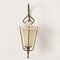 Mid-Century Wandlampe im Laternenstil von Mathieu Mategot für Arlus, Frankreich, 1950er 1