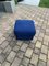 Mid-Century Stool or Ottoman in Blue, 1950s 1