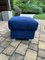 Mid-Century Stool or Ottoman in Blue, 1950s, Image 2