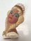 Vintage Ceramic Wall Masks of Young Women, 1960s, Set of 2 6