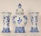 Vintage Chinoiserie Baluster Vase & Beaker Vases from Royal Delft, 1970s, Set of 3 5