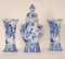 Vintage Chinoiserie Baluster Vase & Beaker Vases from Royal Delft, 1970s, Set of 3 6