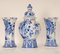 Vintage Chinoiserie Baluster Vase & Beaker Vases from Royal Delft, 1970s, Set of 3, Image 6