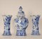 Vintage Chinoiserie Baluster Vase & Bechervasen von Royal Delft, 1970er, 3er Set 4