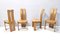 Sedie di Afra & Tobia Scarpa con struttura in rovere, anni '70, set di 4, Immagine 5