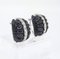 Earrings in Onyx, White Gold & Diamonds, 1980s, Set of 2 4