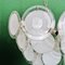 White Discs Chandelier in Murano Glass attributed to Gino Vistosi for Vistosi, 1970s 6