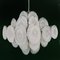 Chandelier 36 Murano Iridescent Glass Discs 70s attributed to Gino Vistosi for Vistosi, Image 4