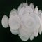 Chandelier 36 Murano Iridescent Glass Discs 70s attributed to Gino Vistosi for Vistosi, Image 5