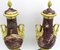 Napoleon III Vasen aus Goldener Bronze & Marmor, 19. Jh., 2er Set 8