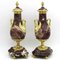 Vases Napoléon III en Bronze Doré et Marbre, 19ème Siècle, Set de 2 3