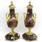 Napoleon III Vases in Golden Bronze and Marble, 19th Century, Set of 2 2