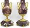 Napoleon III Vasen aus Goldener Bronze & Marmor, 19. Jh., 2er Set 9