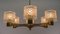 Lampada Mid-Century moderna in ottone e cristallo, Austria, anni '60, Immagine 6