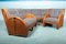 Mid-Century Wicker and Cane Sofa and Lounge Chairs Set, Set of 3 35