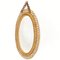 Oval Mirror in Braided Bamboo, 1960s 1